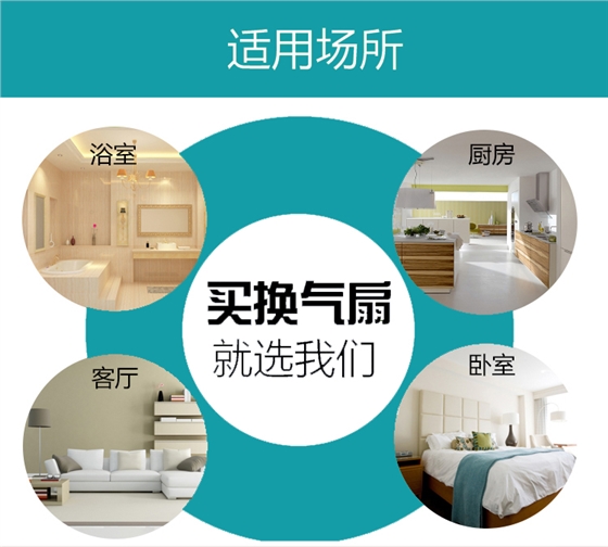 管道式排風換氣扇適合的場所