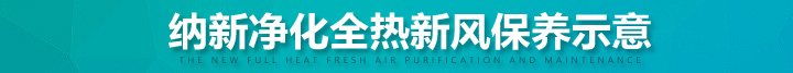 納新全熱交換器保養(yǎng)示意