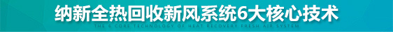 納新全熱交換機6大核心技術