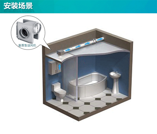 酒店衛(wèi)生間通風(fēng)系統(tǒng)安裝場景