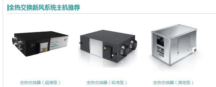 全熱交換器新風系統